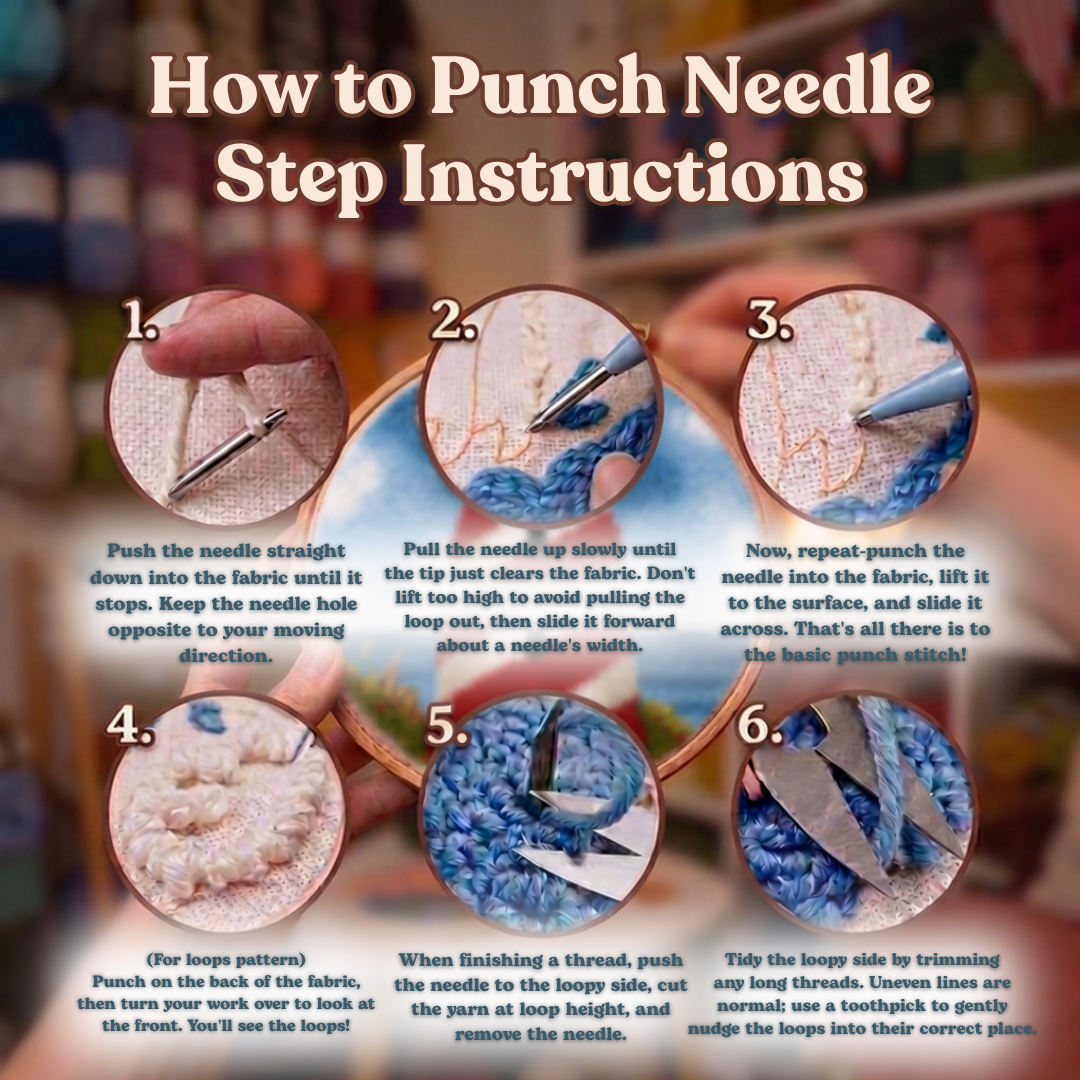 Punch Needle Embroidery Kit